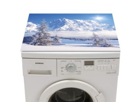 Papillon Wasmachine Beschermer - Antislip mat - 60x60 cm - Papillon Winter - Afbeelding 3