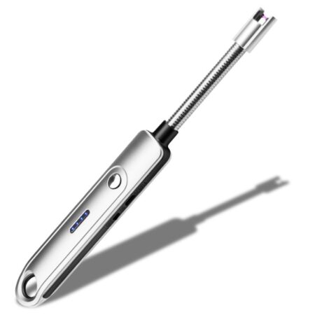 Papillon - Lange Elektrische Aansteker - USB Oplaadbaar - Zilver
