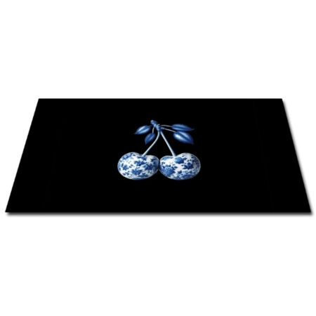 Papillon Inductie beschermer -  Kersen Delfts Blauw