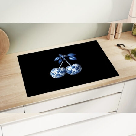Papillon Inductie beschermer -  Kersen Delfts Blauw - Afbeelding 2