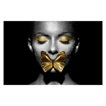Papillon Inductie Beschermer - Vlinder Goud Gezicht - Afbeelding 3