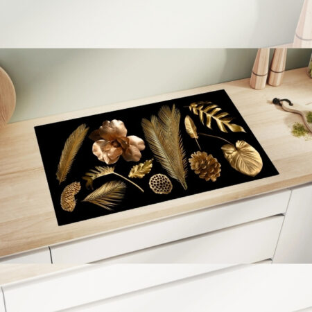 Papillon Inductie beschermer -  Gouden Bladeren - Afbeelding 2