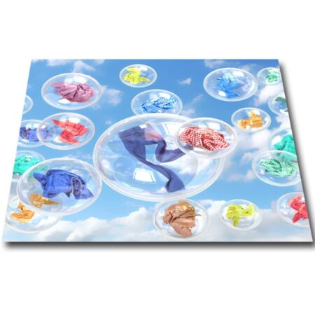 Papillon Wasmachine mat - Bubbels