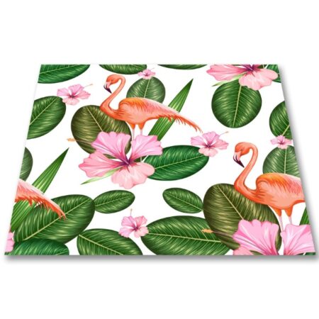 Papillon Wasmachine mat - Papillon Flamingo