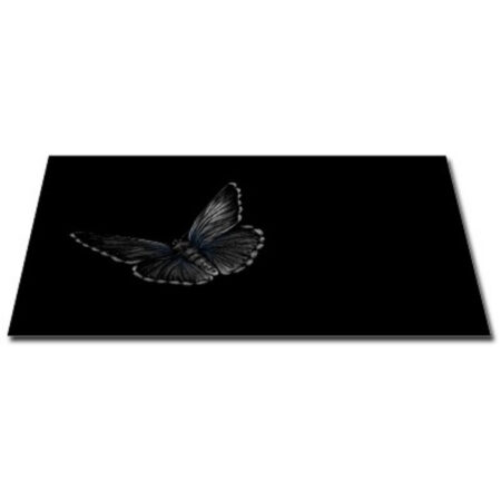 Papillon Inductie Beschermer - Vlinder zwart-wit